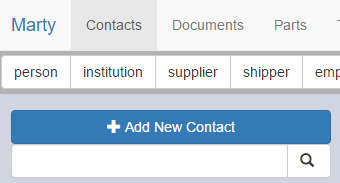 the button for adding contacts