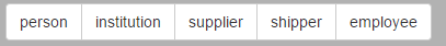 the contacts filter bar