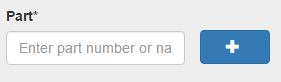 the button for creating a part for a WO
